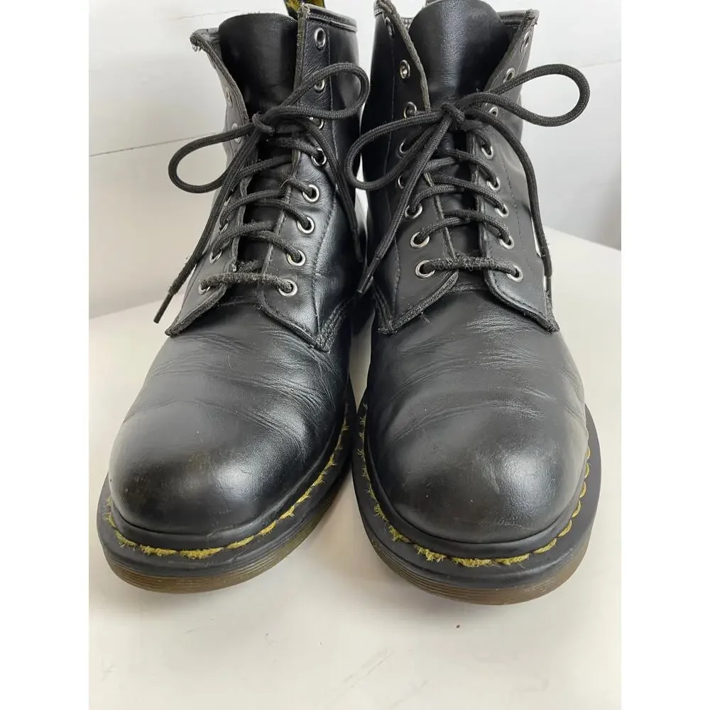 Dr. Martens 1460 Black Leather 8-Eye Boots - Size UK 9 / US Men's 10